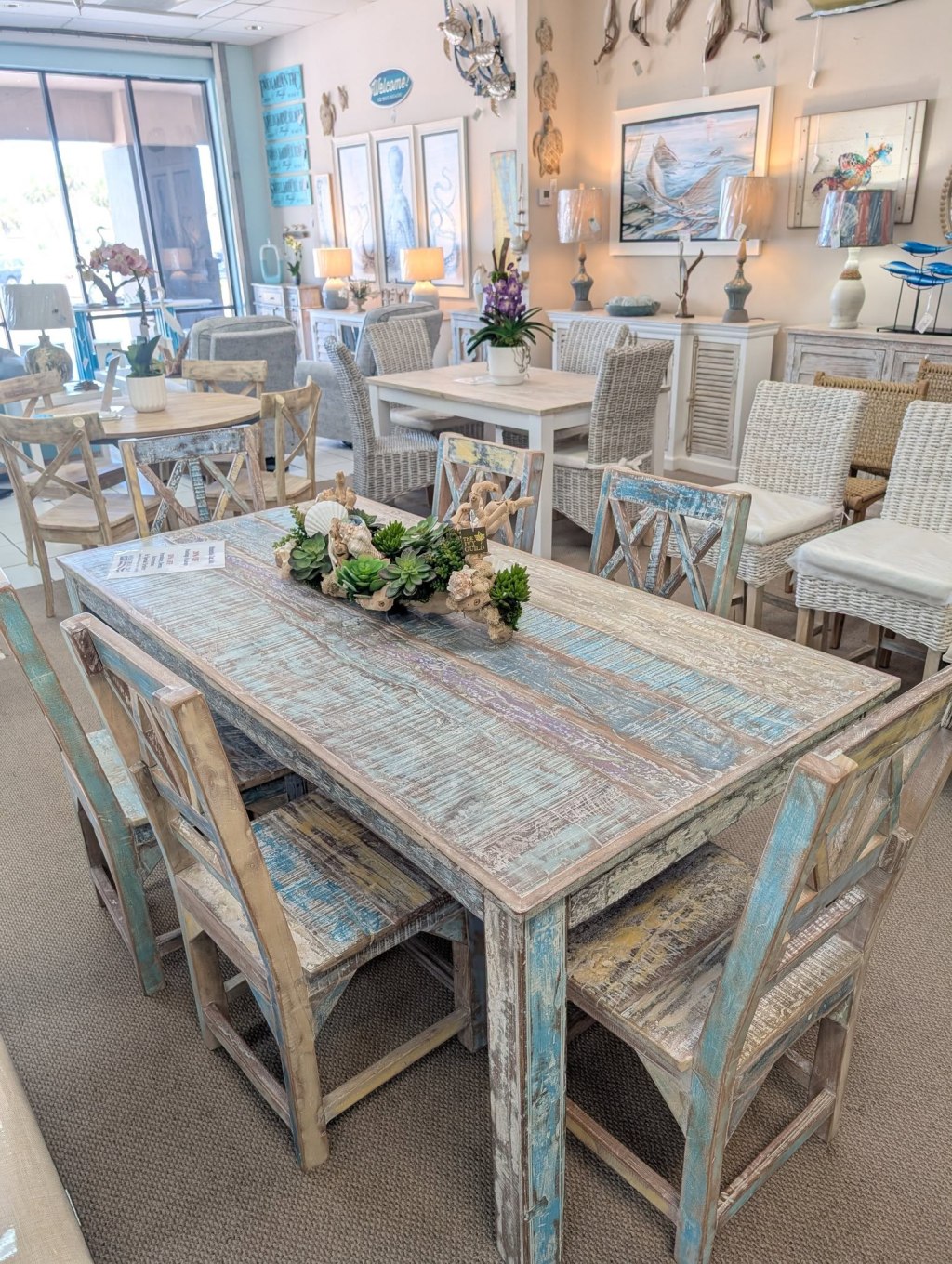 72" Dining Table w/ 6 Chairs Available! 😍